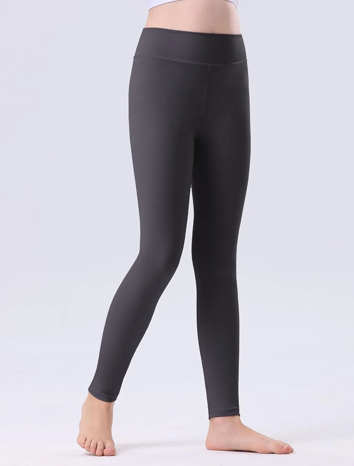 Girls Athletic Leggings Kids Yoga Pants High Waisted Active Dance Running Workout Leggings