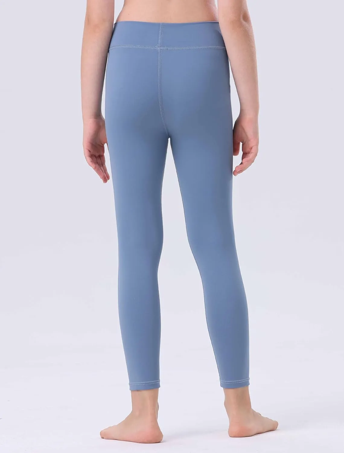 Girls Athletic Leggings Kids Yoga Pants High Waisted Active Dance Running Workout Leggings