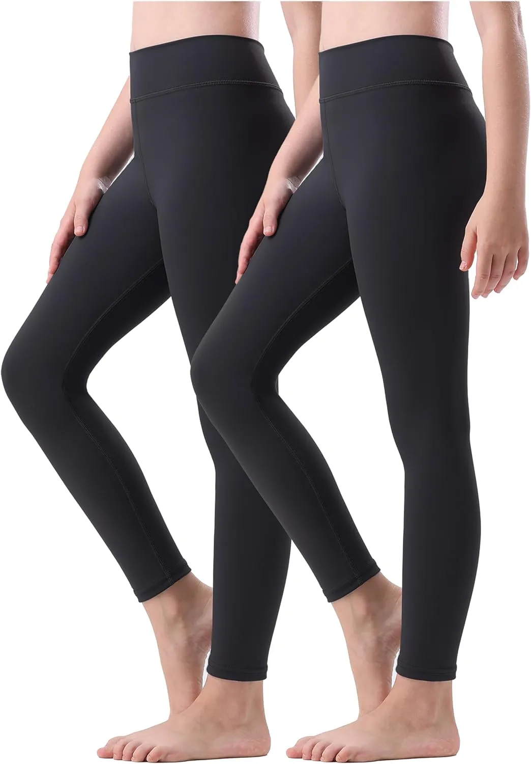 Girls Athletic Leggings Kids Yoga Pants High Waisted Active Dance Running Workout Leggings