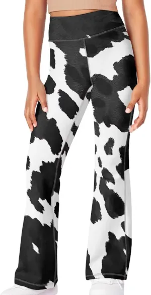 Girls Yoga Pants Size 5-14 Cute Flare Leggings for Girls Bell Bottoms