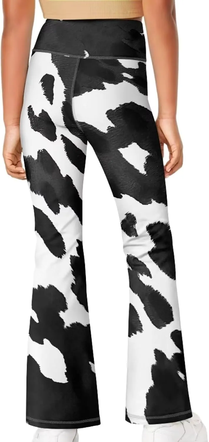 Girls Yoga Pants Size 5-14 Cute Flare Leggings for Girls Bell Bottoms