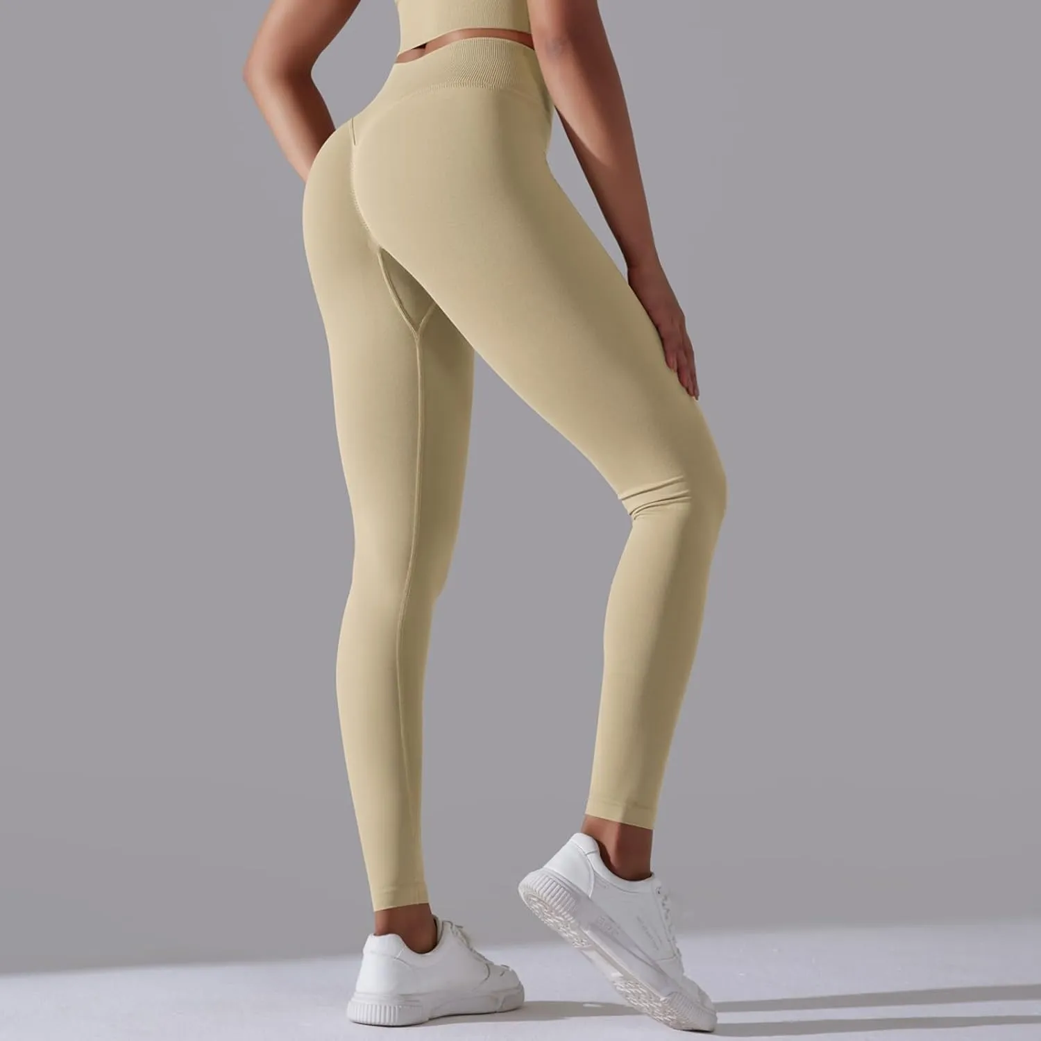 High Waisted Leggings for Women Smooth Soft Yoga Pants Stretchy Tummy Butt Lifting Tights Fashion Thermal Sweatpants