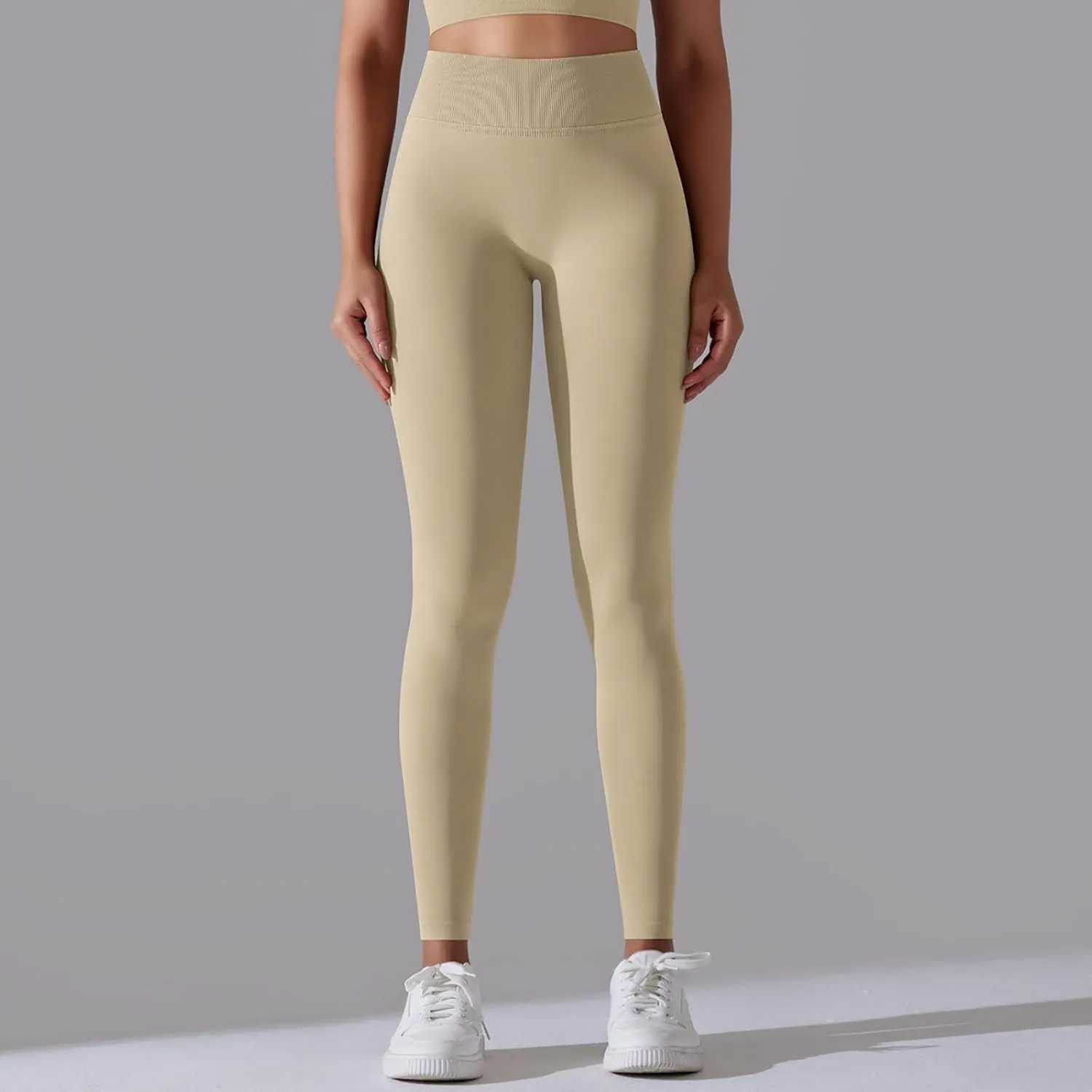 High Waisted Leggings for Women Smooth Soft Yoga Pants Stretchy Tummy Butt Lifting Tights Fashion Thermal Sweatpants
