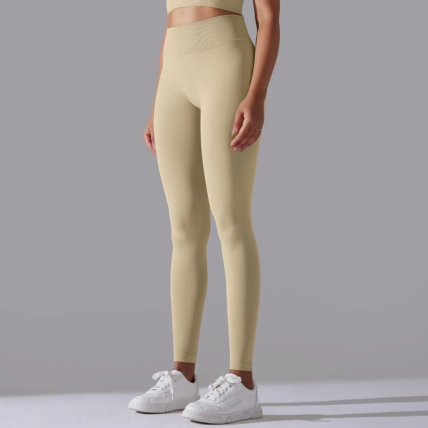 High Waisted Leggings for Women Smooth Soft Yoga Pants Stretchy Tummy Butt Lifting Tights Fashion Thermal Sweatpants