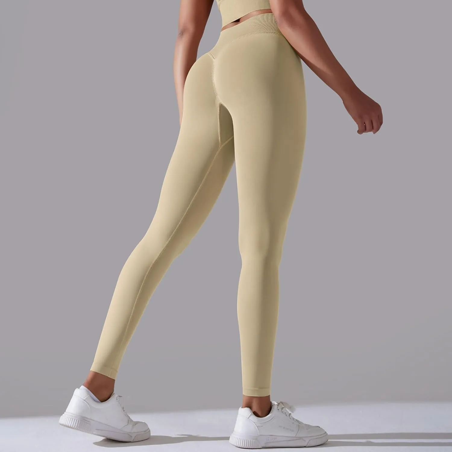 High Waisted Leggings for Women Smooth Soft Yoga Pants Stretchy Tummy Butt Lifting Tights Fashion Thermal Sweatpants