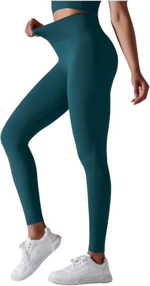 High Waisted Leggings for Women Smooth Soft Yoga Pants Stretchy Tummy Butt Lifting Tights Fashion Thermal Sweatpants