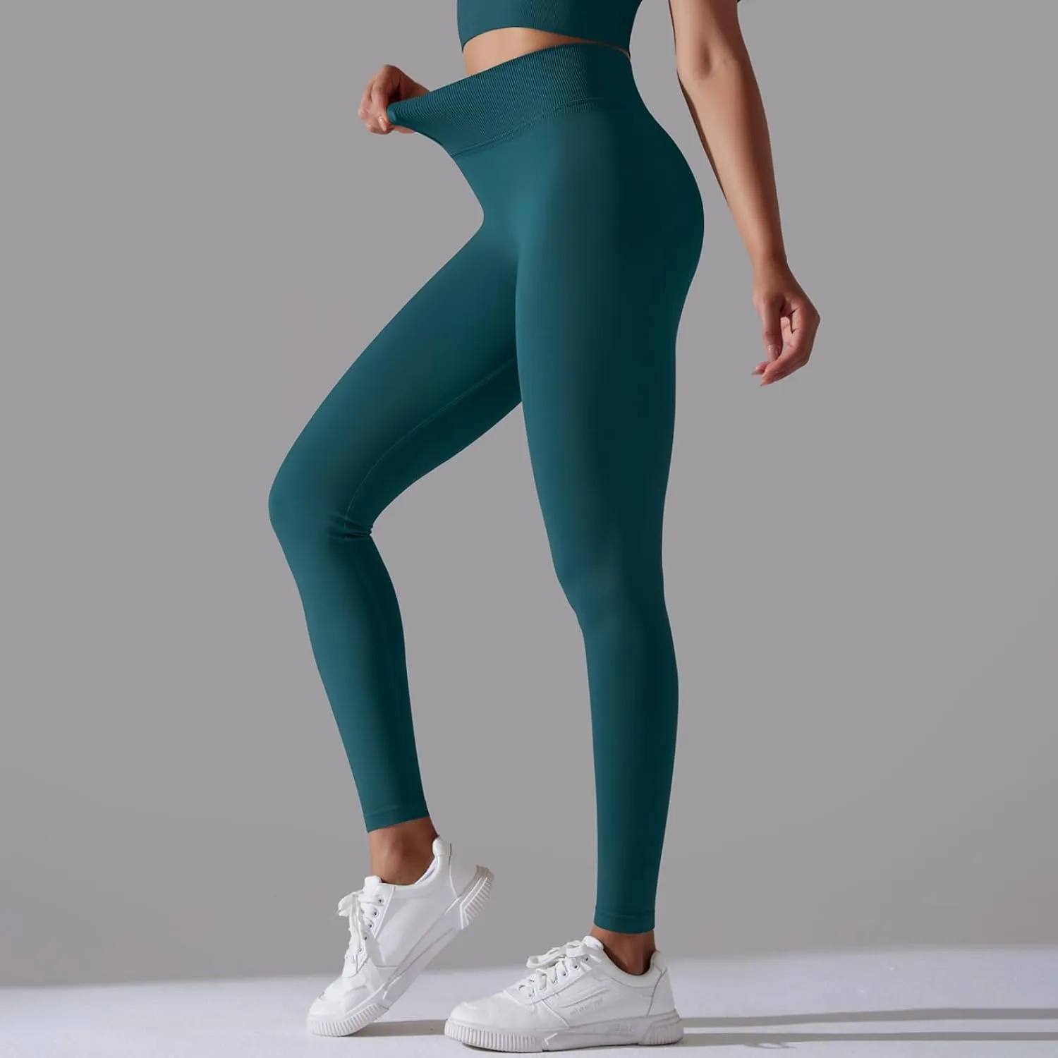 High Waisted Leggings for Women Smooth Soft Yoga Pants Stretchy Tummy Butt Lifting Tights Fashion Thermal Sweatpants