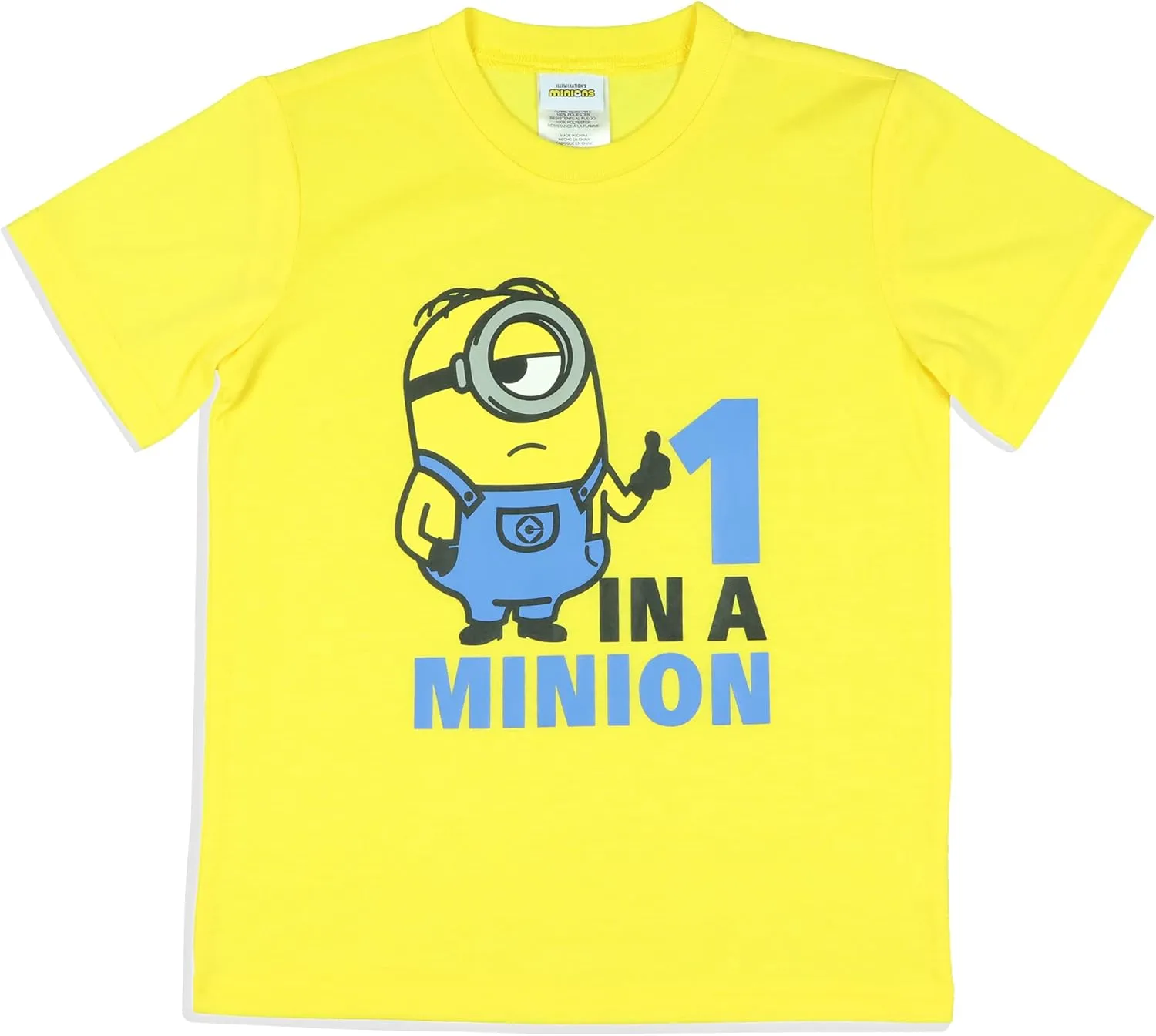 INTIMO Minions Boys' Pajamas One In A Minion Sleep Shirt and Pant 2 Piece Sleep Set