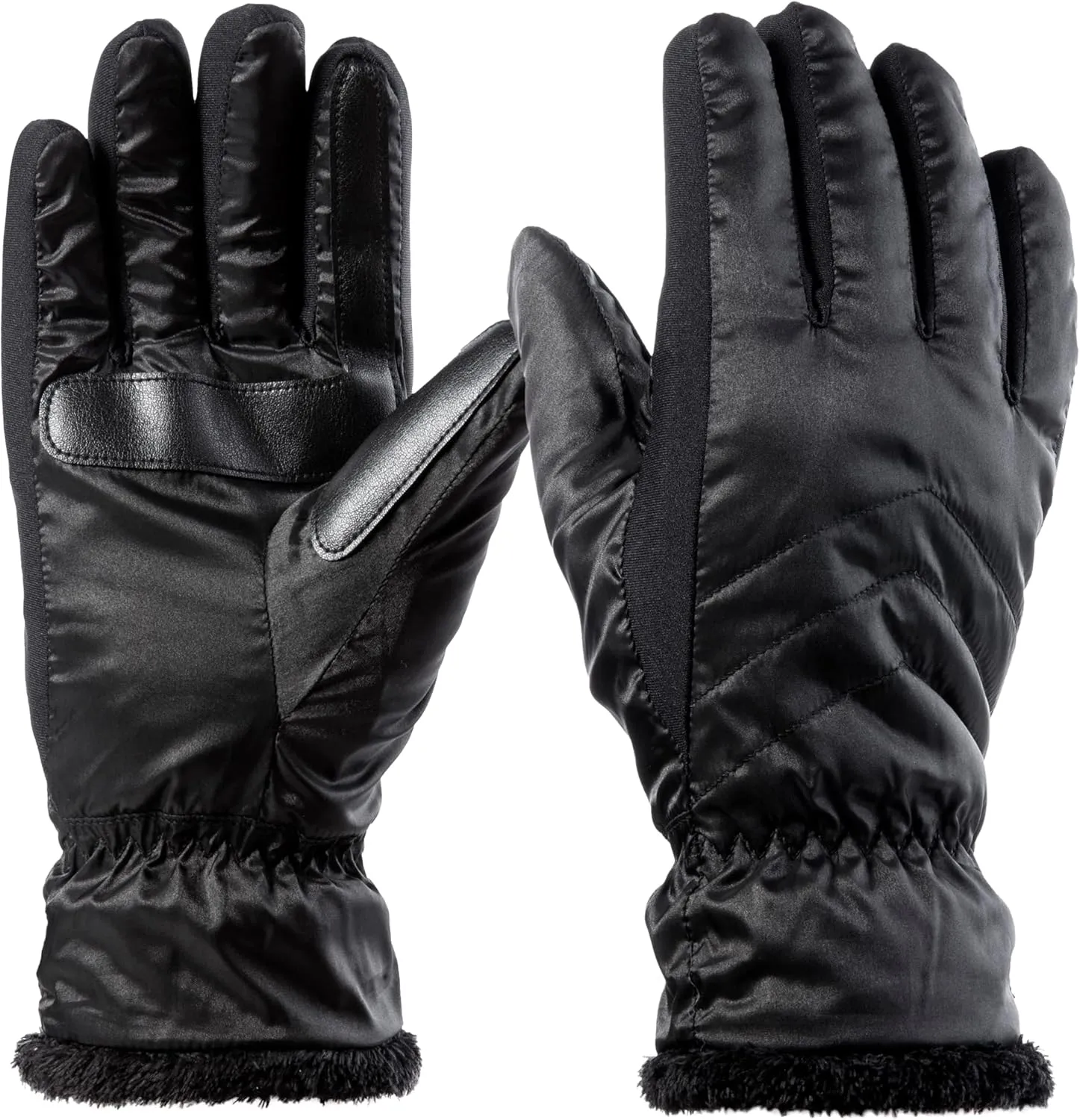 isotoner Womens Recycled Sleekheat Stretch Chevron Quilted Smartdri Cold Weather Glove, Touchscreen CapableGloves