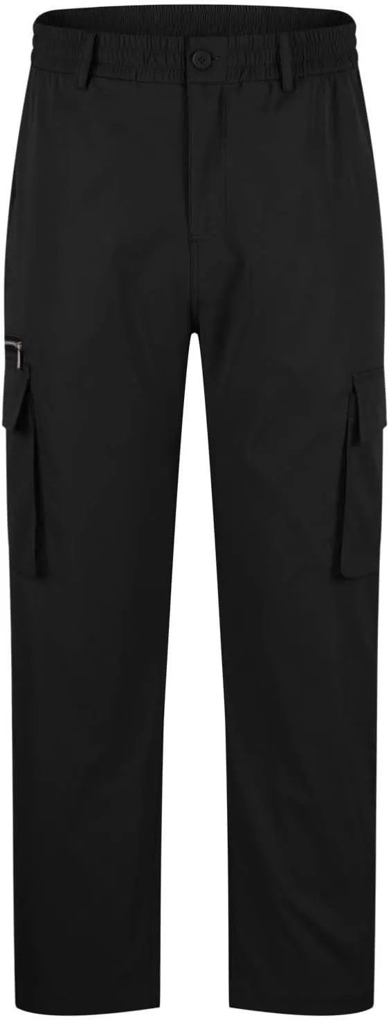 Jogger Cargo Pants for Men Lightweight Hiking Pants Loose Straight Leg Pants Relaxed Active Pants Fall Work Pants