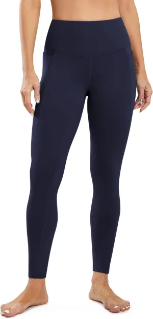 JOYSPELS Smooth Yoga Pants with Pockets for Women High Waisted Workout Lounge Leggings Buttery Soft