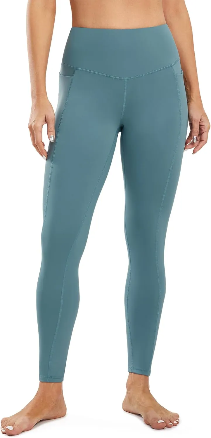 JOYSPELS Smooth Yoga Pants with Pockets for Women High Waisted Workout Lounge Leggings Buttery Soft