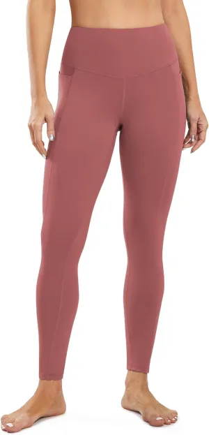 JOYSPELS Smooth Yoga Pants with Pockets for Women High Waisted Workout Lounge Leggings Buttery Soft