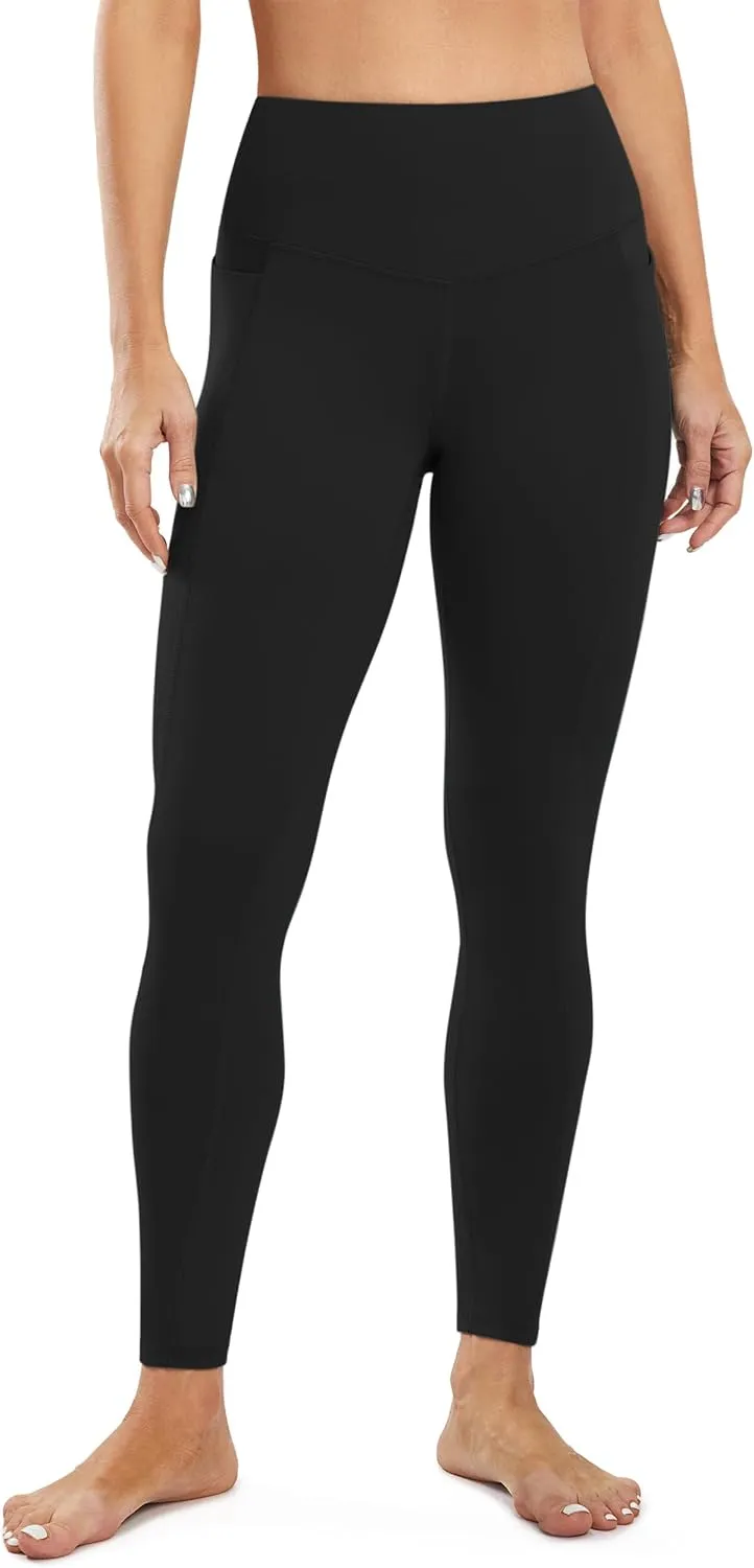JOYSPELS Smooth Yoga Pants with Pockets for Women High Waisted Workout Lounge Leggings Buttery Soft