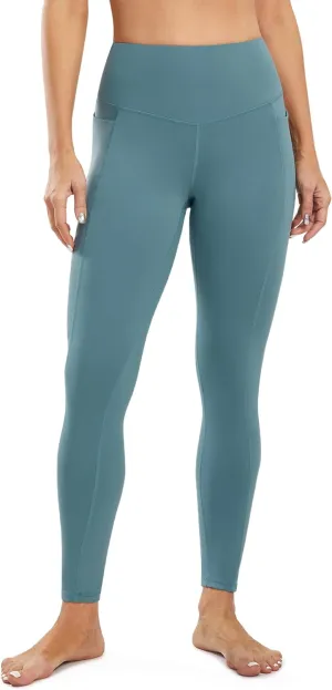 JOYSPELS Smooth Yoga Pants with Pockets for Women High Waisted Workout Lounge Leggings Buttery Soft