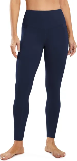 JOYSPELS Smooth Yoga Pants with Pockets for Women High Waisted Workout Lounge Leggings Buttery Soft