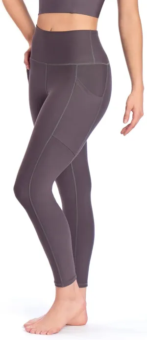 KADI Geo Thick High Waisted Leggings for Women, Medium Compression Workout Tummy Control Yoga Pants with Pockets