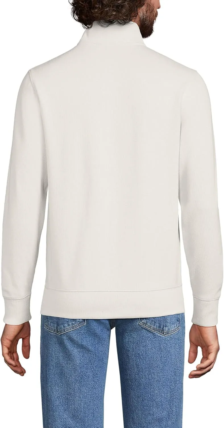 Lands' End Men's Bedford Rib Quarter Zip Sweater