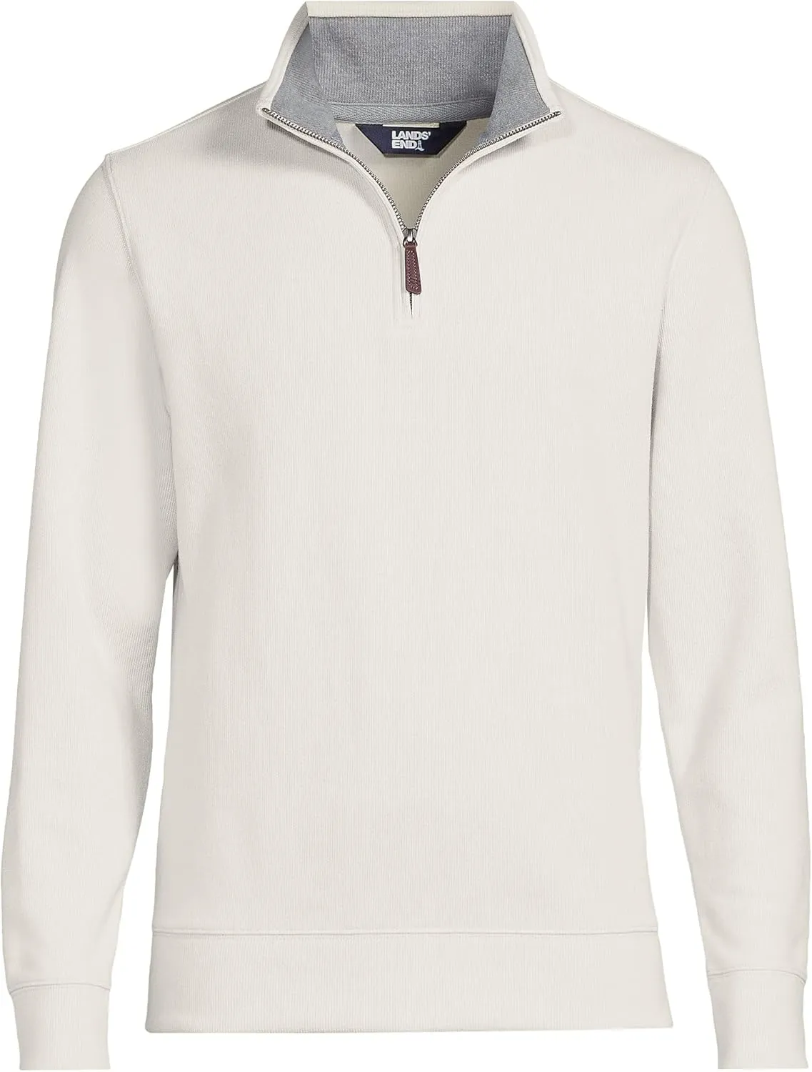 Lands' End Men's Bedford Rib Quarter Zip Sweater