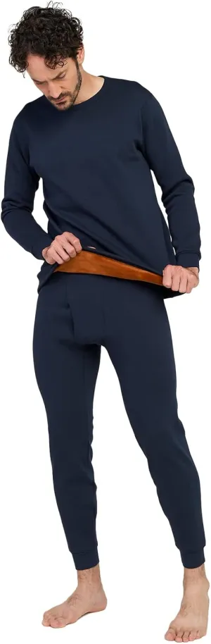 LAPASA Men's Ultra Heavyweight Thermal Underwear Set Extreme Cold Weather Base Layer Top Bottom Fleece Lined Long Johns M63