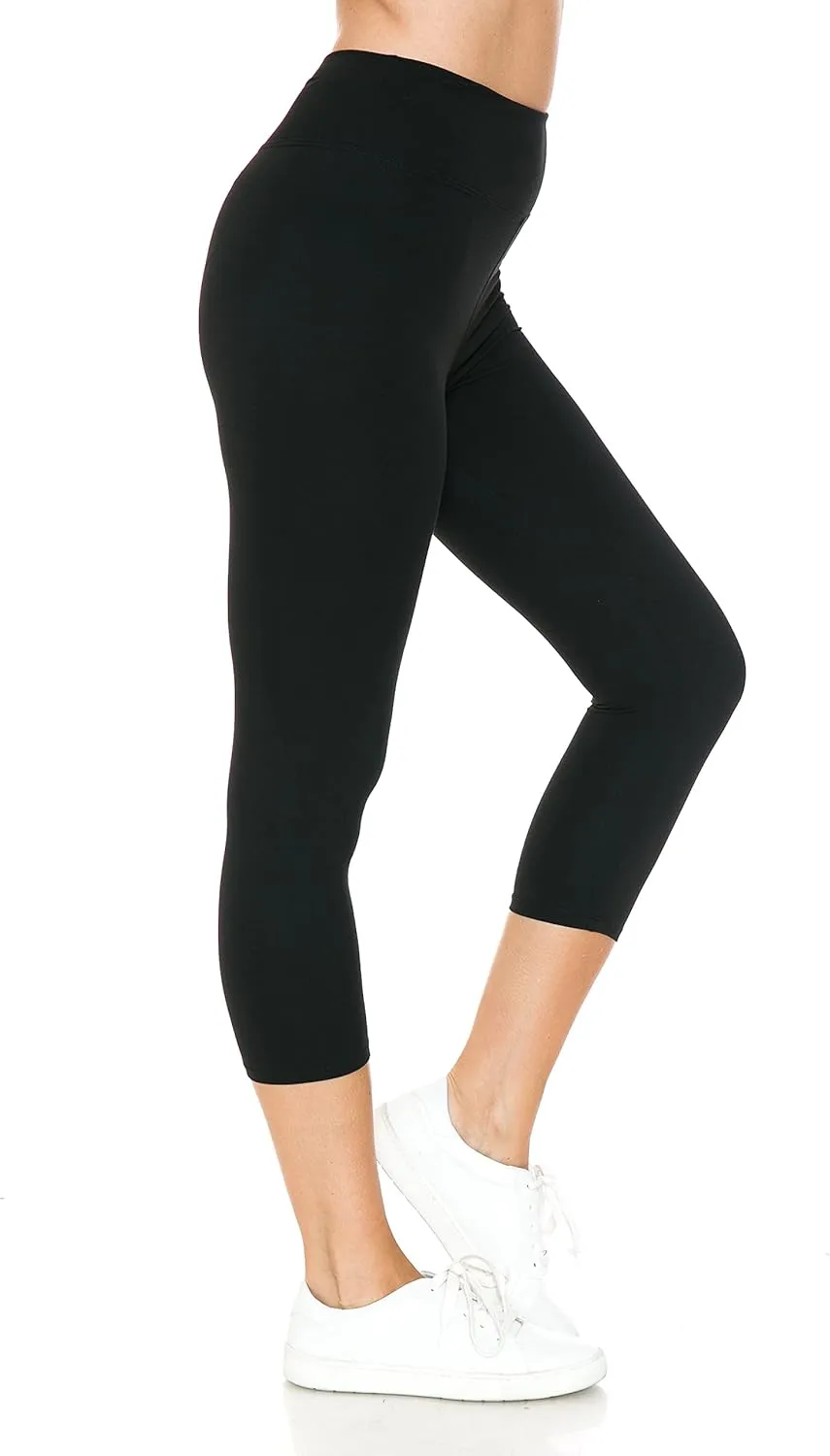 Leggings Depot High Waisted Leggings for Women Buttery Smooth & Soft Women's Solid Yoga - Reg, Plus, 1X3X, 3X5X