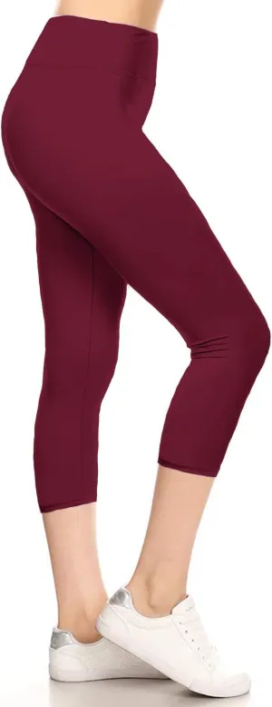 Leggings Depot High Waisted Leggings for Women Buttery Smooth & Soft Women's Solid Yoga - Reg, Plus, 1X3X, 3X5X