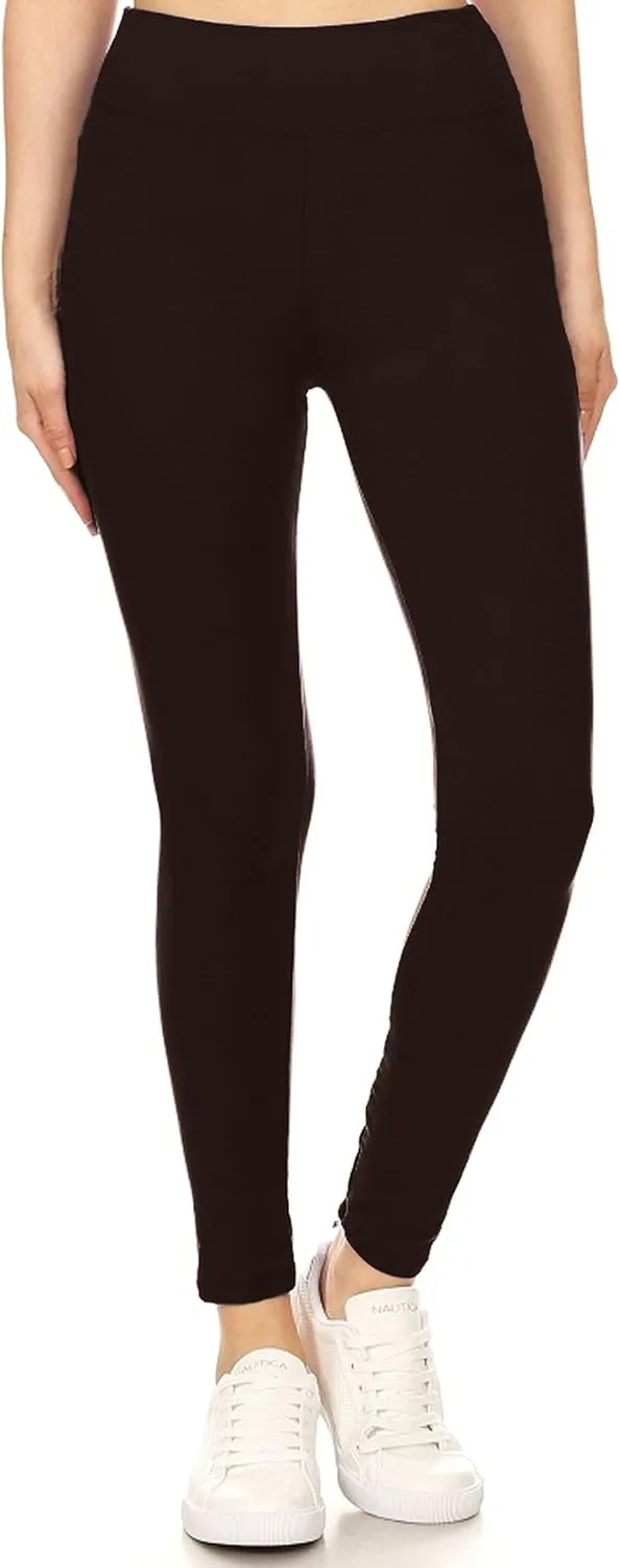 Leggings Depot High Waisted Leggings for Women Buttery Smooth & Soft Women's Solid Yoga - Reg, Plus, 1X3X, 3X5X