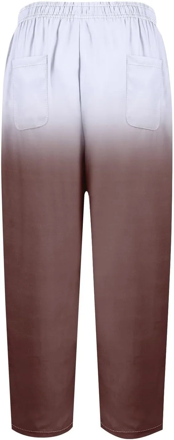 Linen Blend Pants for Women Drawstring Pants Linen Blend Pants for Women Linen Pants Women Beach Linen Pants Women