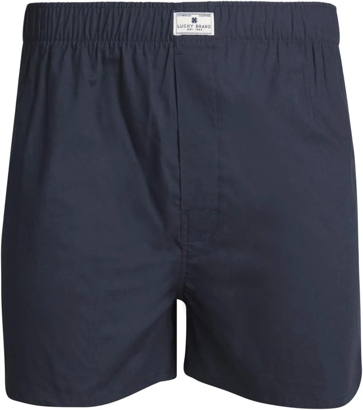 Lucky Brand Men's Boxer Shorts - 6 Pack Classic Cotton Woven Boxers for Men With Functional Fly, Relaxed Fit (Sizes: S-XXL)