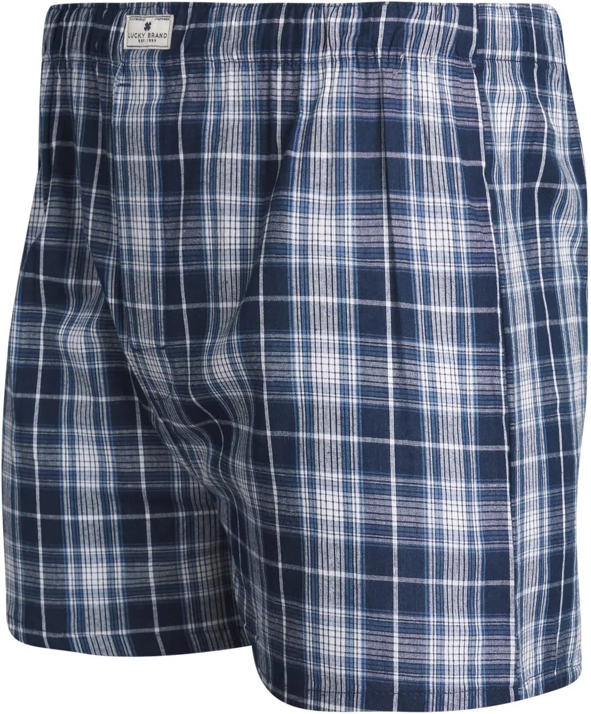 Lucky Brand Men's Boxer Shorts - 6 Pack Classic Cotton Woven Boxers for Men With Functional Fly, Relaxed Fit (Sizes: S-XXL)