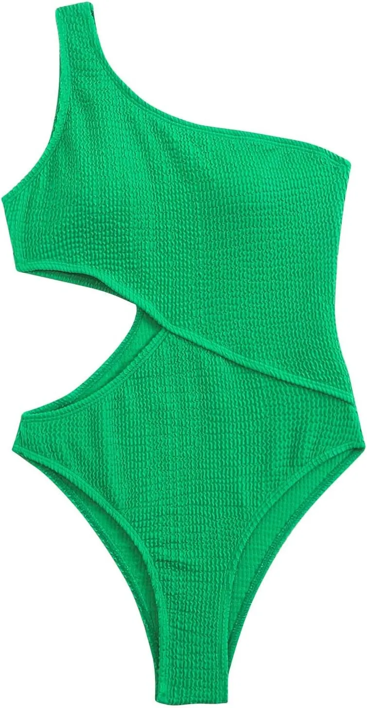 maisdgop One Piece Swimsuit Women Tummy Control Sports Backless Sling Bikini Set Sexy Pretty Color Block Push Up Swimsuits