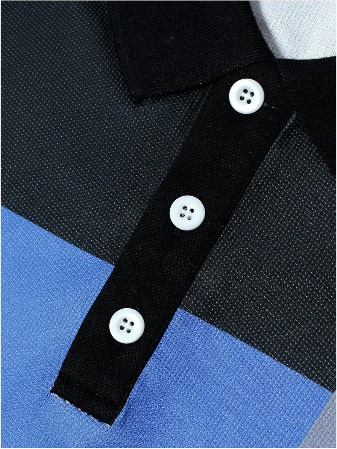 Men's Color Block Striped Print Long Sleeve Shirt Tops Button Down Collared Shirt Golf Casual Shirts Tops