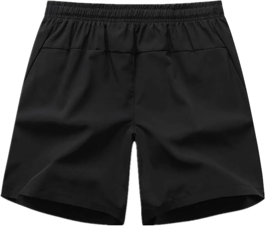 Men's Gym Shorts Lightweight Drawstring Waist Athletic Shorts Quick Dry Beach Workout Running Shorts