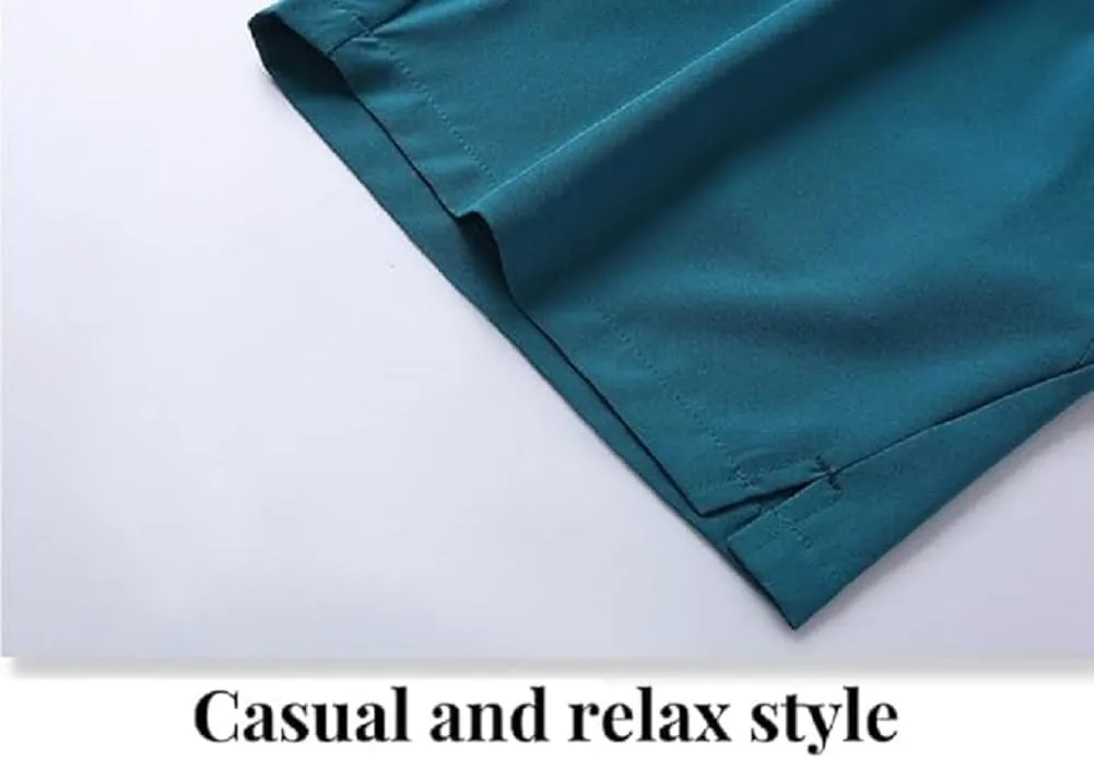 Men's Gym Shorts Lightweight Drawstring Waist Athletic Shorts Quick Dry Beach Workout Running Shorts