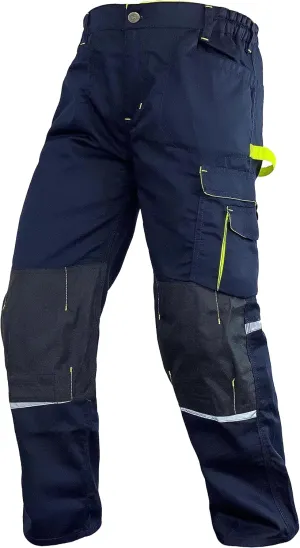 Men's Heavy Duty Tactical Work Pants with Cordura Knee Reinforcement and Multi-Pocket Combat Cargo Utility Work Trousers