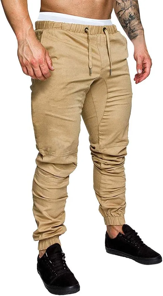 Mens Punk Pants Slim Fit Cargo Pants for Men Plus Size Cargo Pants Men Winter Sweat Pants Men School Pants Men