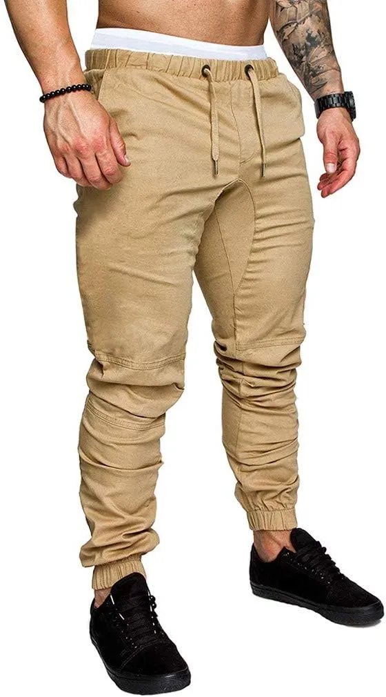 Mens Punk Pants Slim Fit Cargo Pants for Men Plus Size Cargo Pants Men Winter Sweat Pants Men School Pants Men