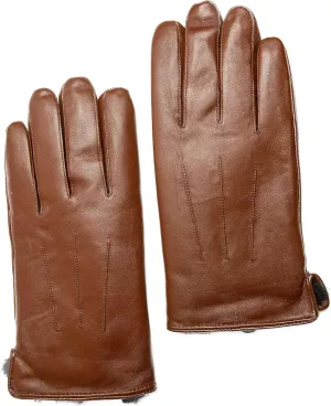 Men's Rabbit Fur Lined Leather Gloves, Touchscreen, Leather Gloves for Men, Gift Box