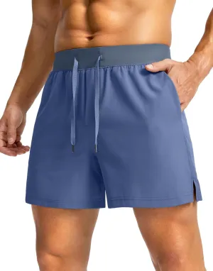 Men's Running Shorts with Zipper Pockets 7"/ 5" / 9" Lightweight Quick Dry Basketball Gym Workout Athletic Shorts for Men