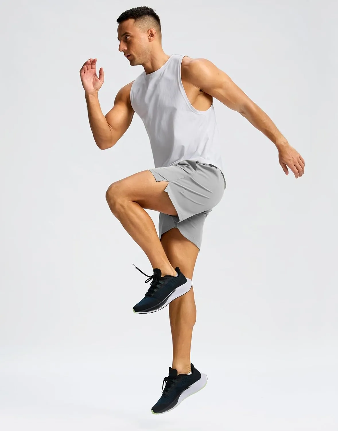 Men's Running Shorts with Zipper Pockets 7"/ 5" / 9" Lightweight Quick Dry Basketball Gym Workout Athletic Shorts for Men