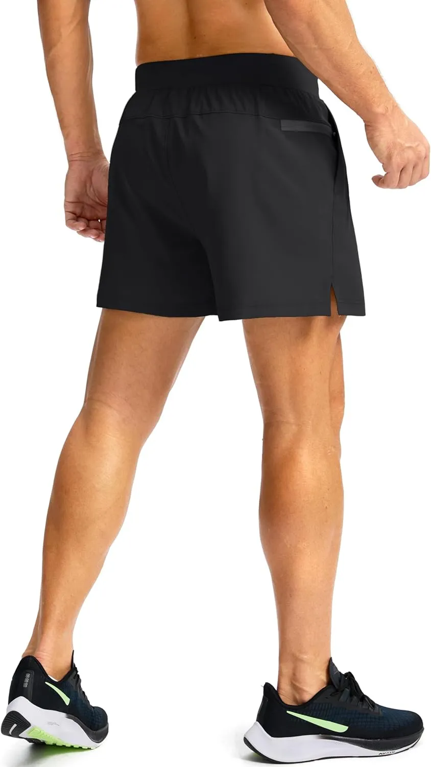 Men's Running Shorts with Zipper Pockets 7"/ 5" / 9" Lightweight Quick Dry Basketball Gym Workout Athletic Shorts for Men