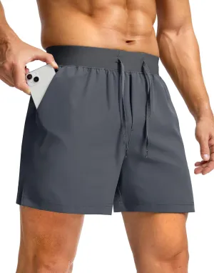 Men's Running Shorts with Zipper Pockets 7"/ 5" / 9" Lightweight Quick Dry Basketball Gym Workout Athletic Shorts for Men