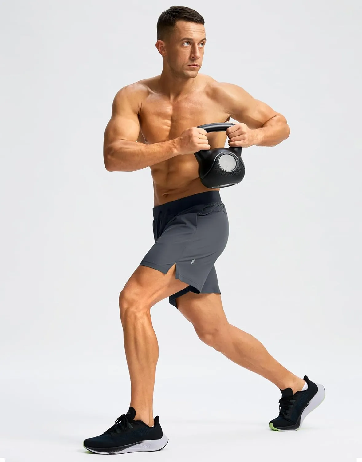 Men's Running Shorts with Zipper Pockets 7"/ 5" / 9" Lightweight Quick Dry Basketball Gym Workout Athletic Shorts for Men