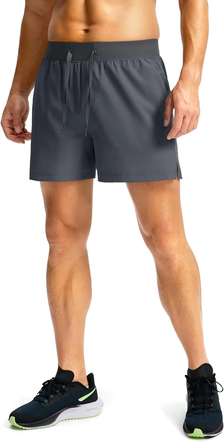Men's Running Shorts with Zipper Pockets 7"/ 5" / 9" Lightweight Quick Dry Basketball Gym Workout Athletic Shorts for Men