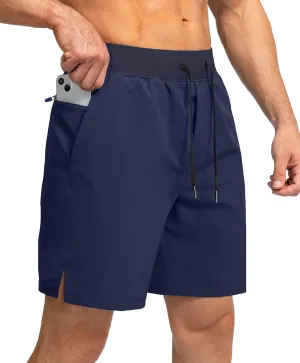 Men's Running Shorts with Zipper Pockets 7"/ 5" / 9" Lightweight Quick Dry Basketball Gym Workout Athletic Shorts for Men