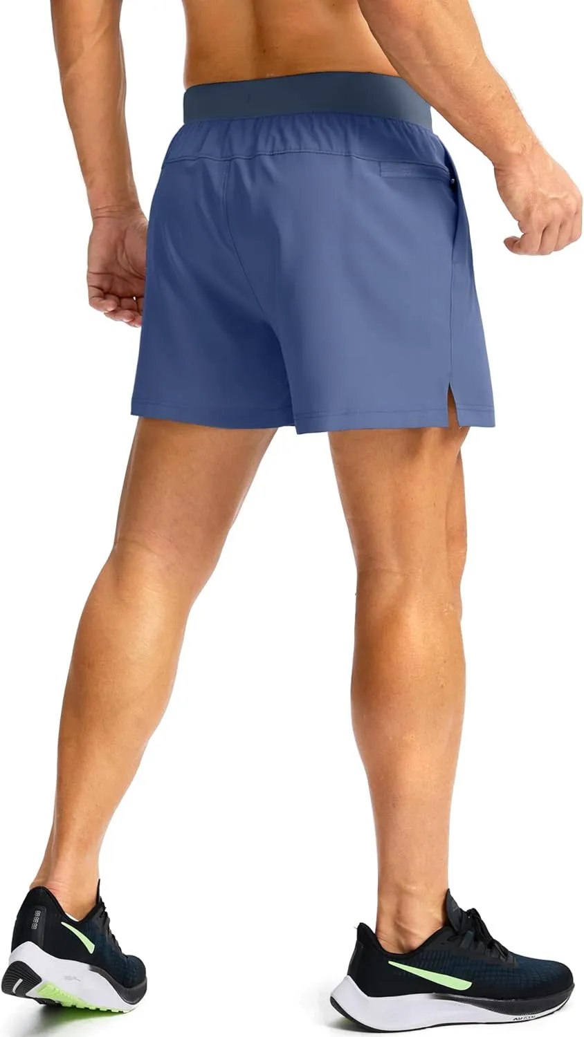 Men's Running Shorts with Zipper Pockets 7"/ 5" / 9" Lightweight Quick Dry Basketball Gym Workout Athletic Shorts for Men