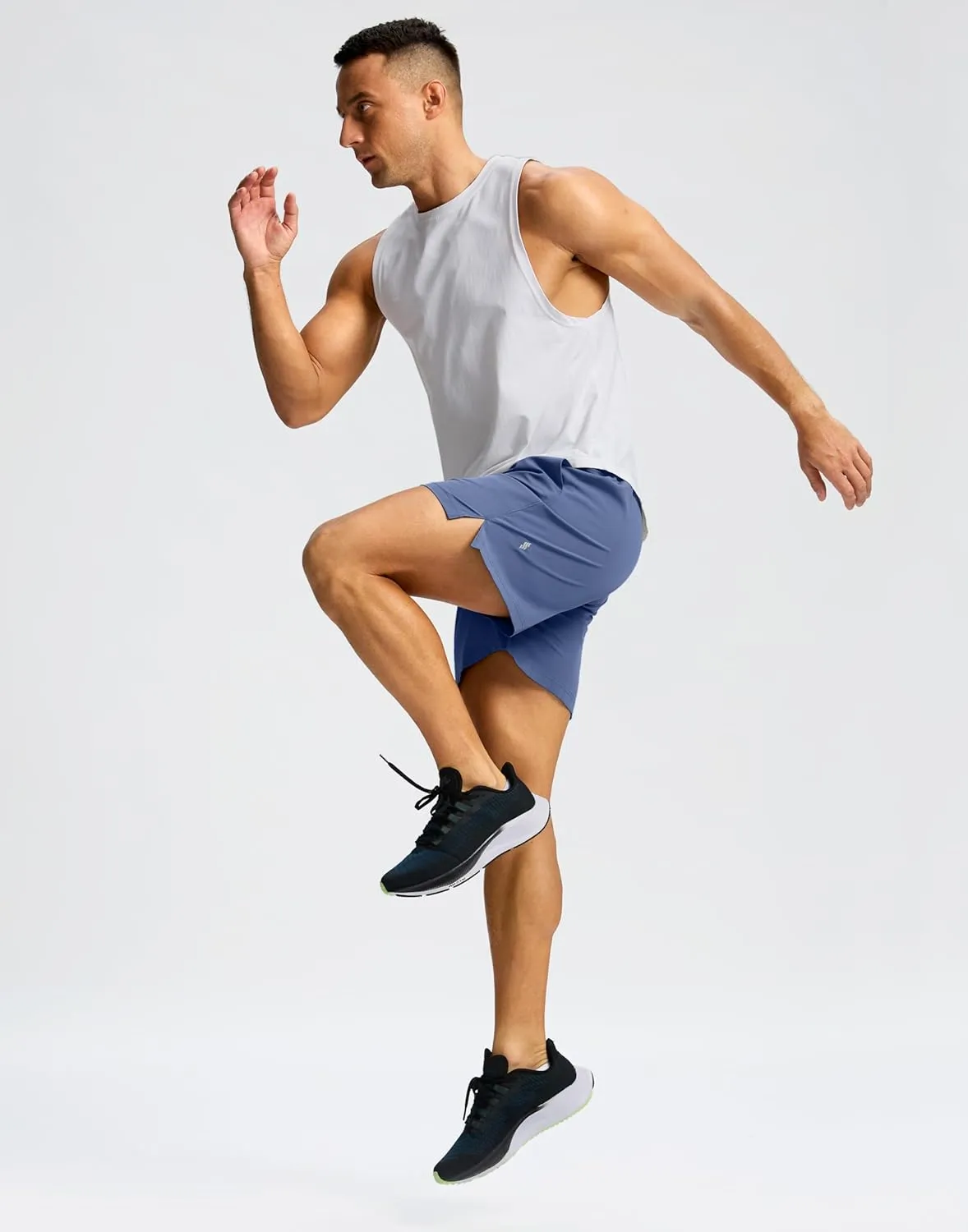 Men's Running Shorts with Zipper Pockets 7"/ 5" / 9" Lightweight Quick Dry Basketball Gym Workout Athletic Shorts for Men
