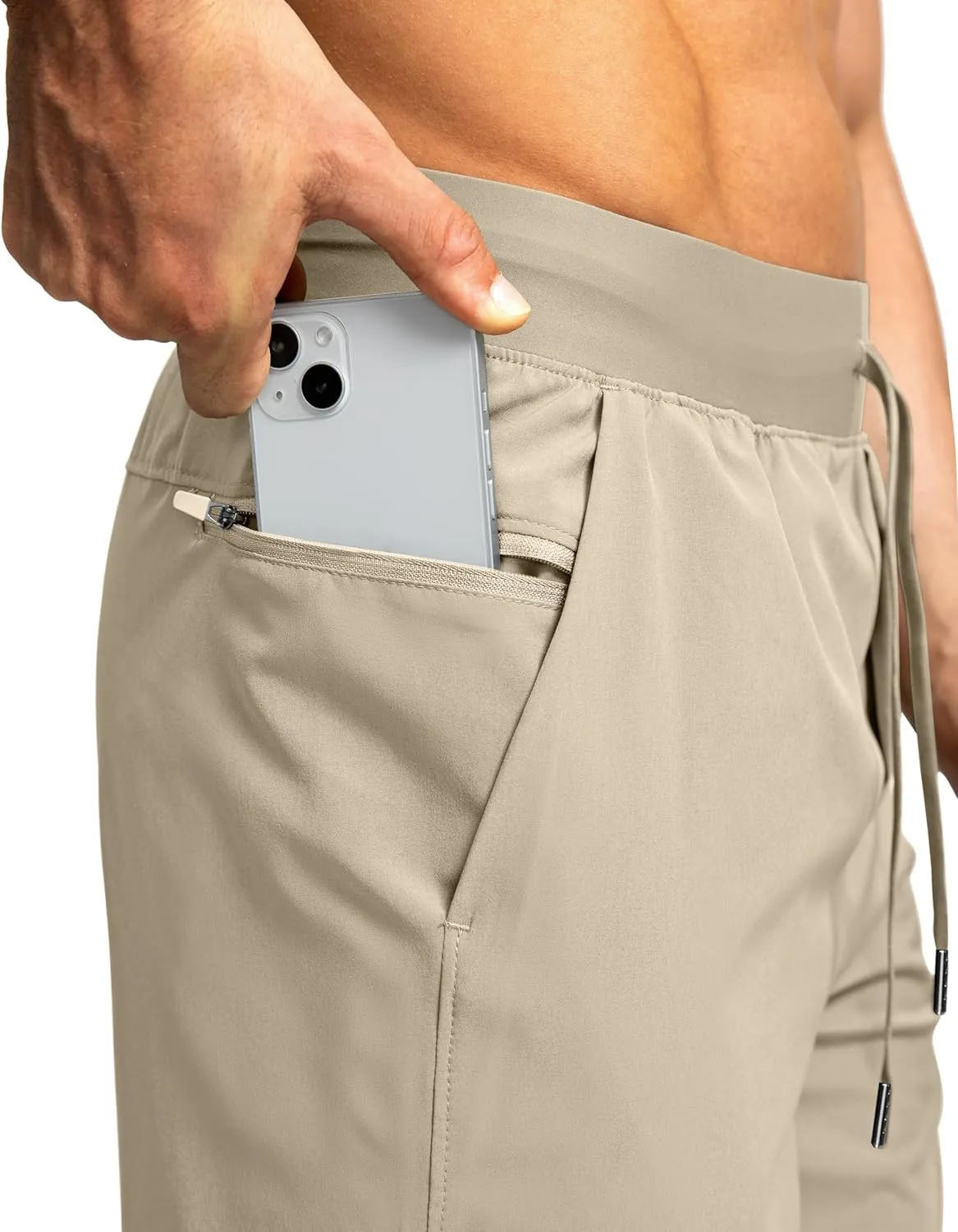 Men's Running Shorts with Zipper Pockets 7"/ 5" / 9" Lightweight Quick Dry Basketball Gym Workout Athletic Shorts for Men