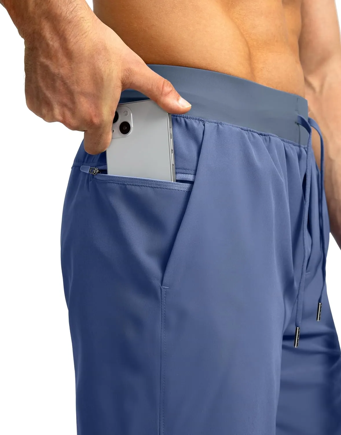 Men's Running Shorts with Zipper Pockets 7"/ 5" / 9" Lightweight Quick Dry Basketball Gym Workout Athletic Shorts for Men