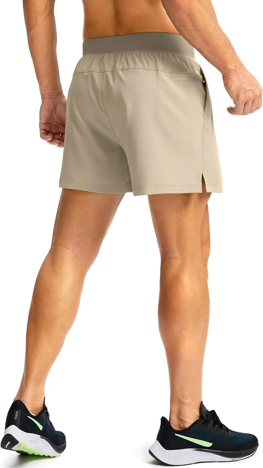 Men's Running Shorts with Zipper Pockets 7"/ 5" / 9" Lightweight Quick Dry Basketball Gym Workout Athletic Shorts for Men